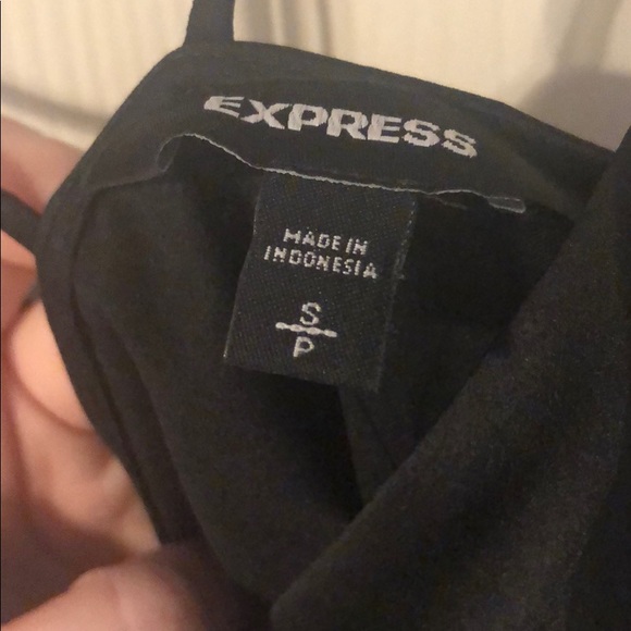 Black tie back crop tank - Picture 3 of 4